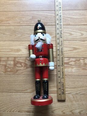 Vintage Nutcracker Wooden Christmas Decoration 15" Soldier Holiday Decor‎ Only